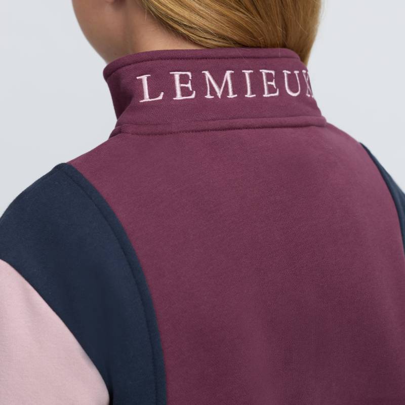LeMieux Young Rider Viola Quarter Zip Sweat Bramble