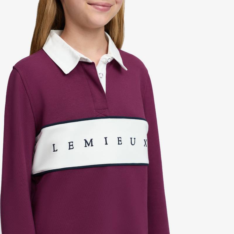 LeMieux Young Rider Riley Rugby Shirt Blackberry