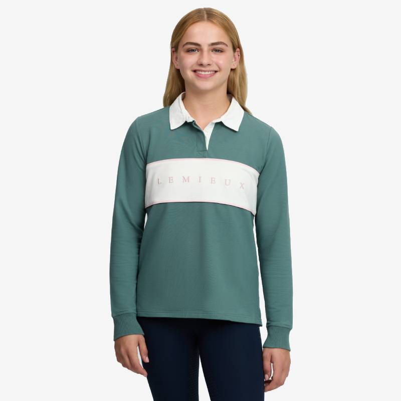 LeMieux Young Rider Riley Rugby Shirt Aloe