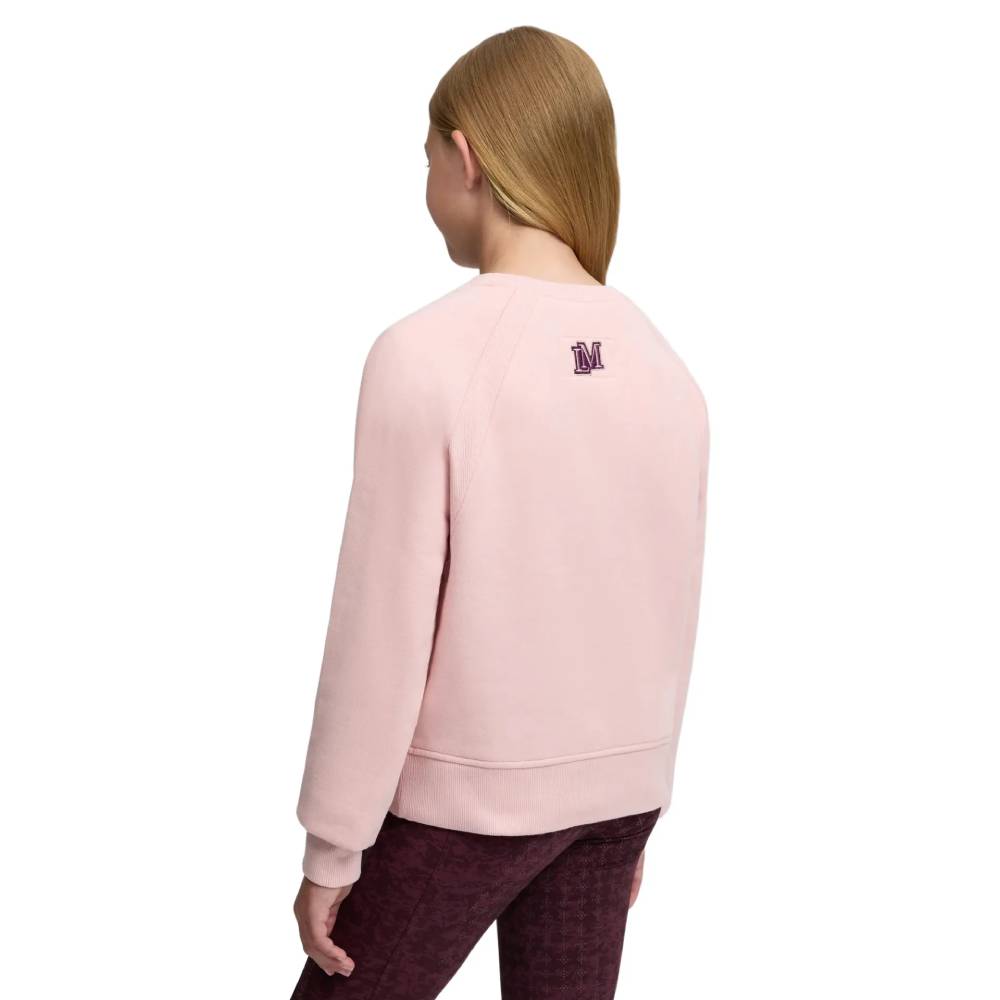 LeMieux Young Rider Shay Varsity Crew Neck Sweatshirt Petal