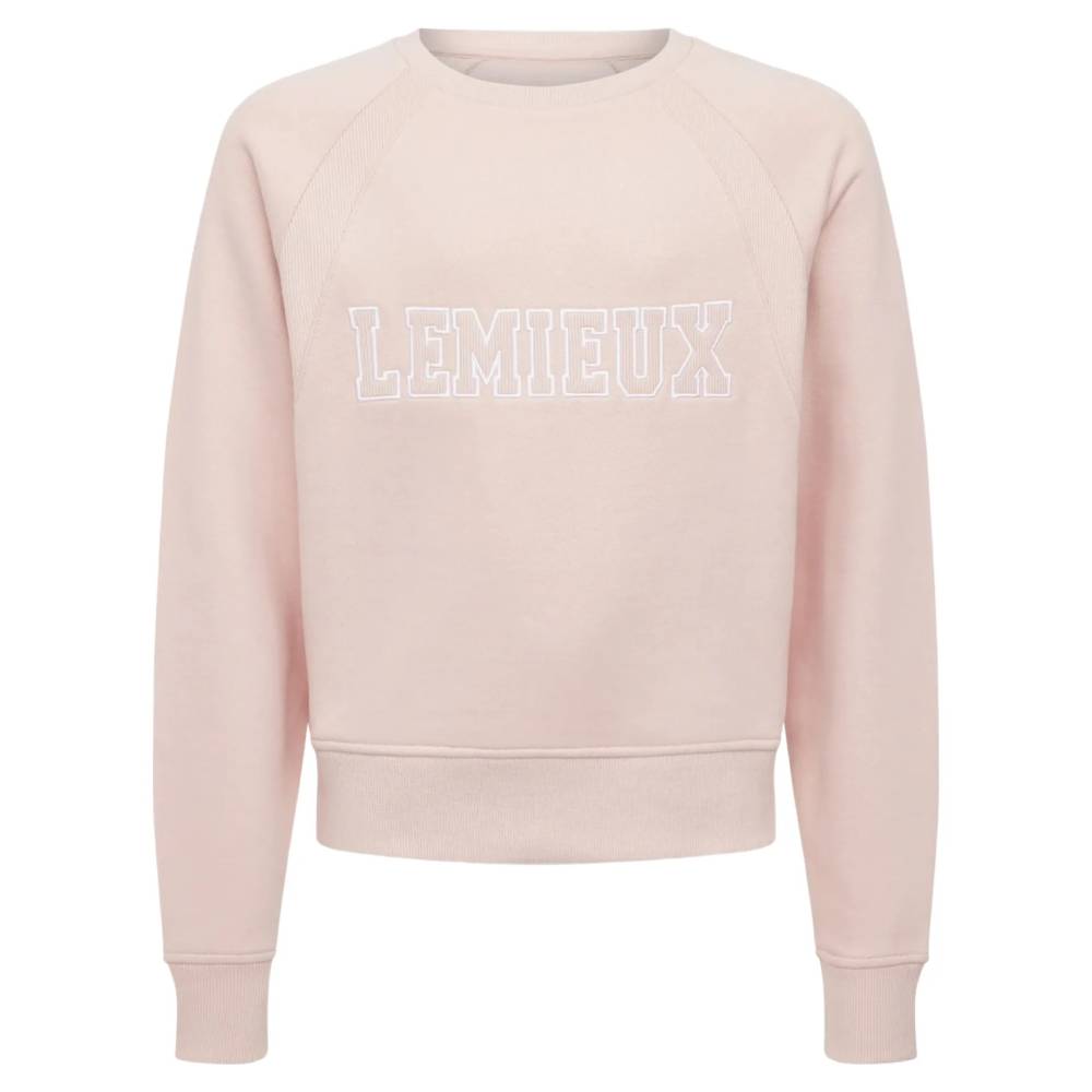 LeMieux Young Rider Shay Varsity Crew Neck Sweatshirt Petal
