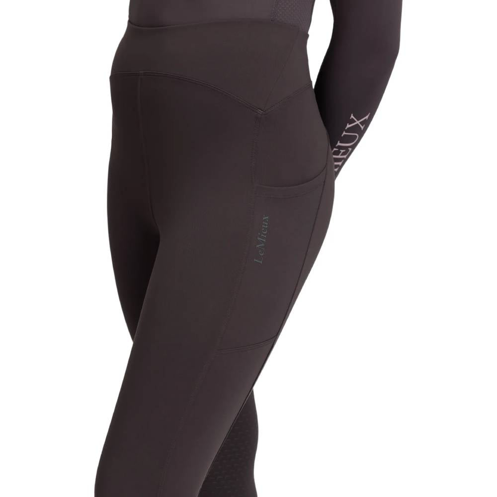 LeMieux Young Rider Nell Brushed Pull On Riding Leggings Cocoa