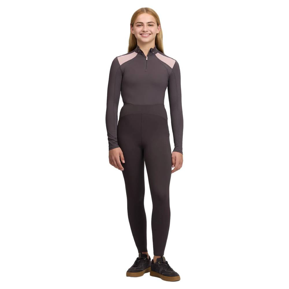 LeMieux Young Rider Nell Brushed Pull On Riding Leggings Cocoa