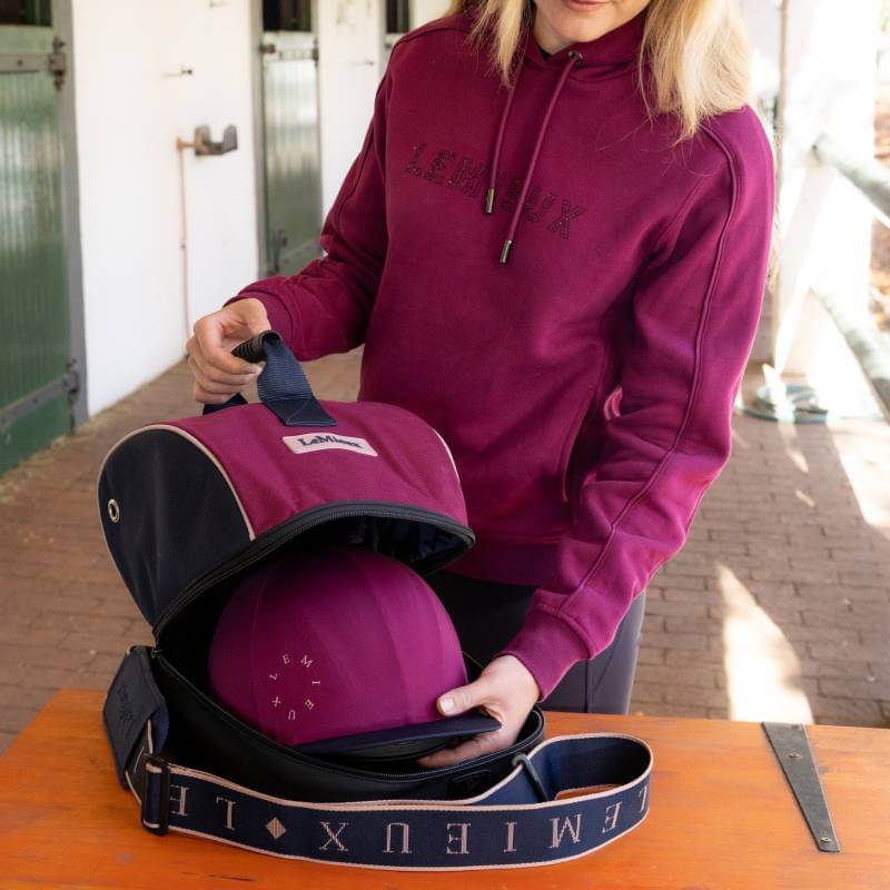 LeMieux Hat Bag Blackberry