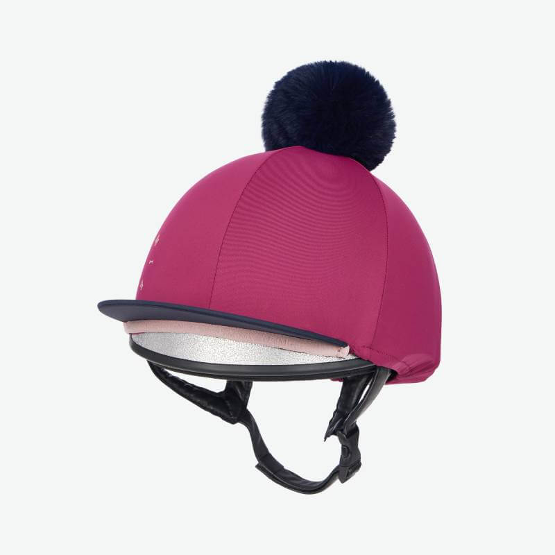 LeMieux Classique Pom Hat Silk Blackberry