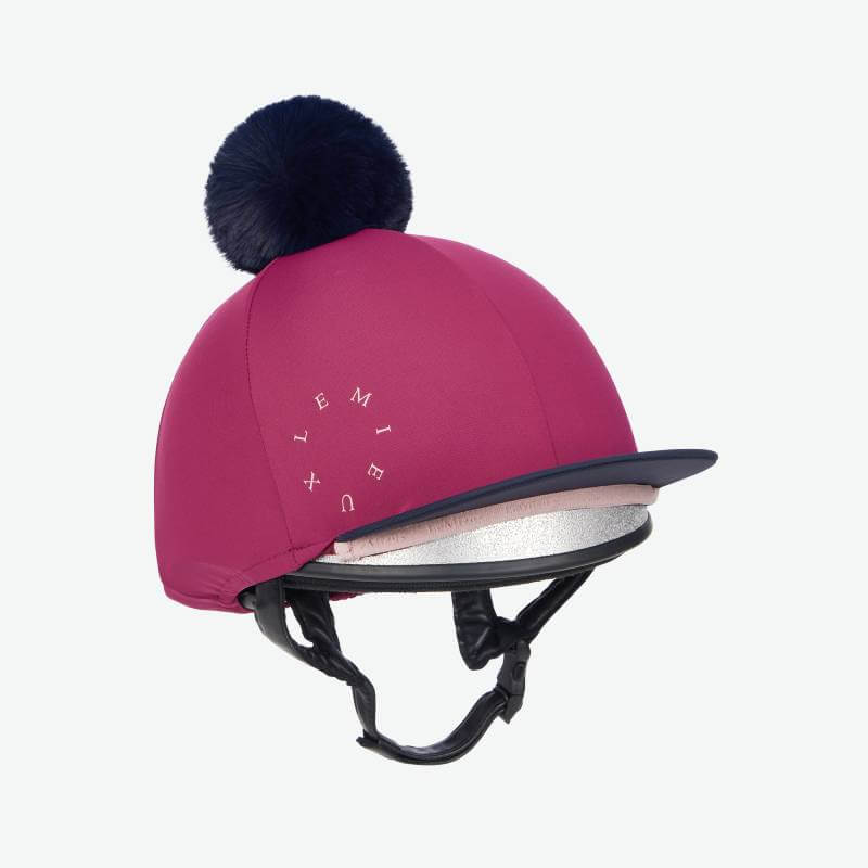 LeMieux Classique Pom Hat Silk Blackberry