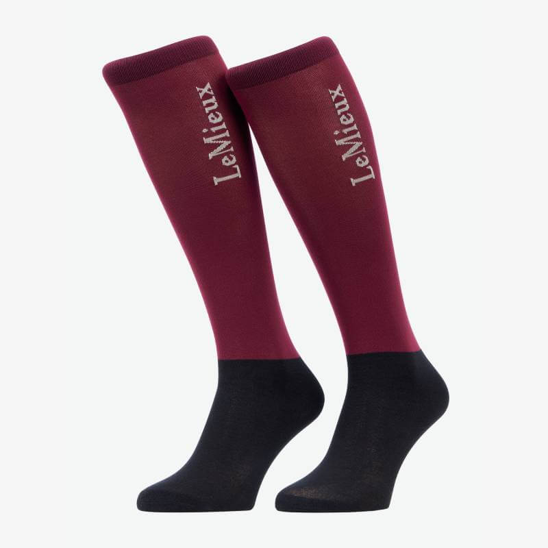 LeMieux Competition Socks Blackberry 2pk