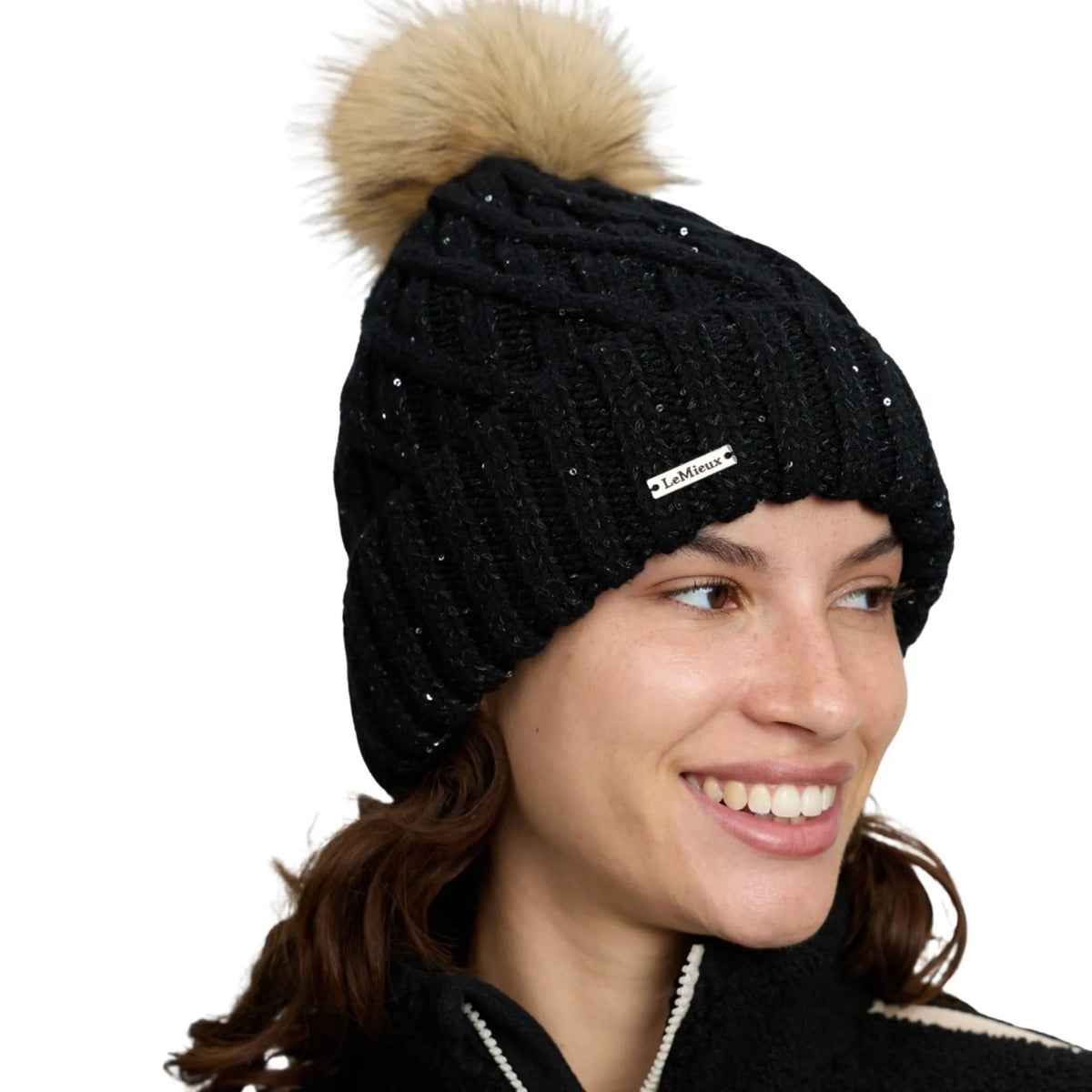 LeMieux Bernie Sequin Beanie Black