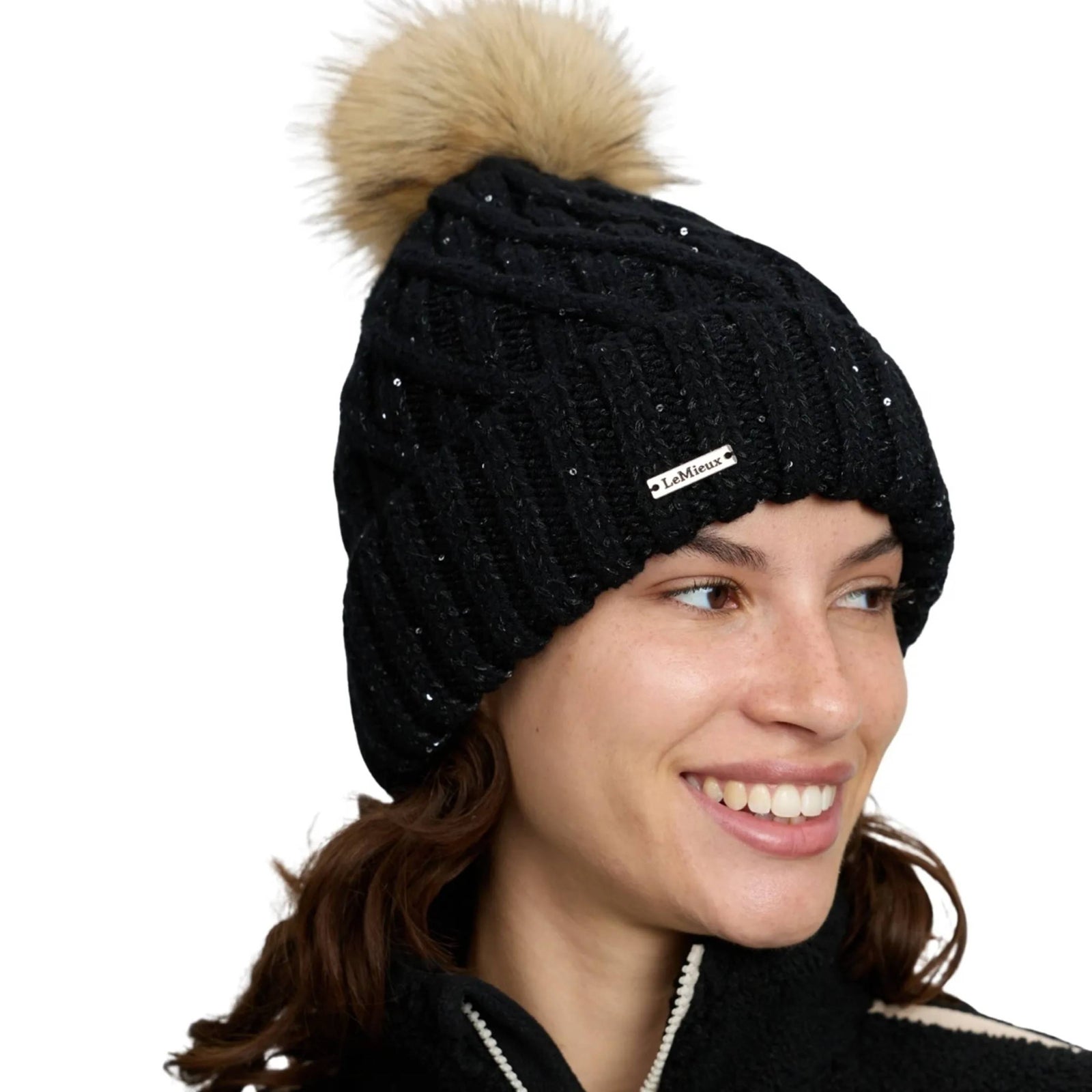 LeMieux Bernie Sequin Beanie Black