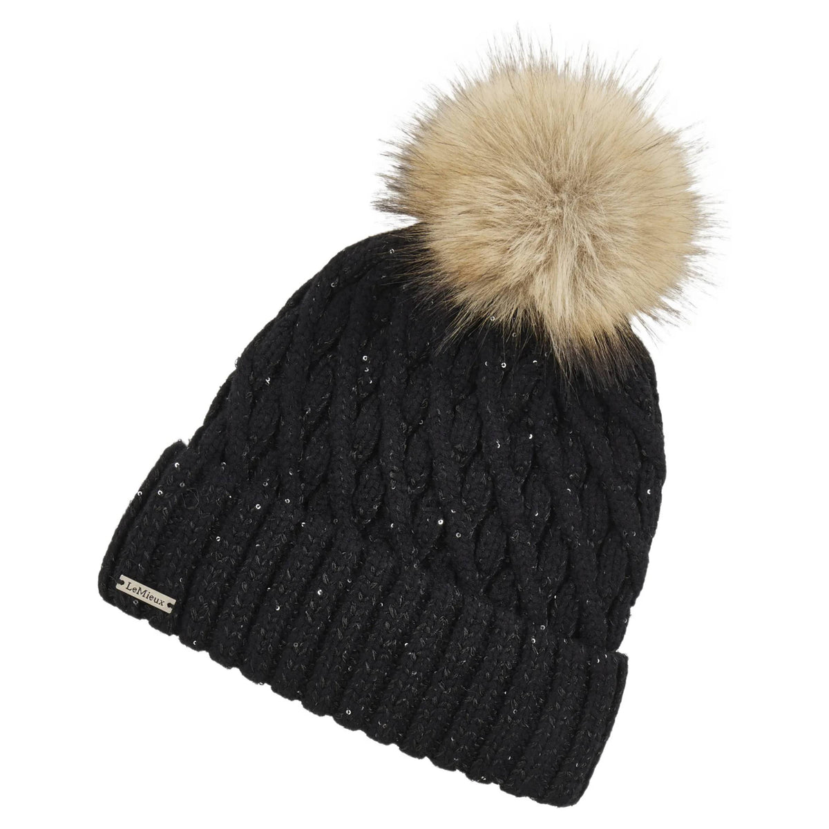 LeMieux Bernie Sequin Beanie Black