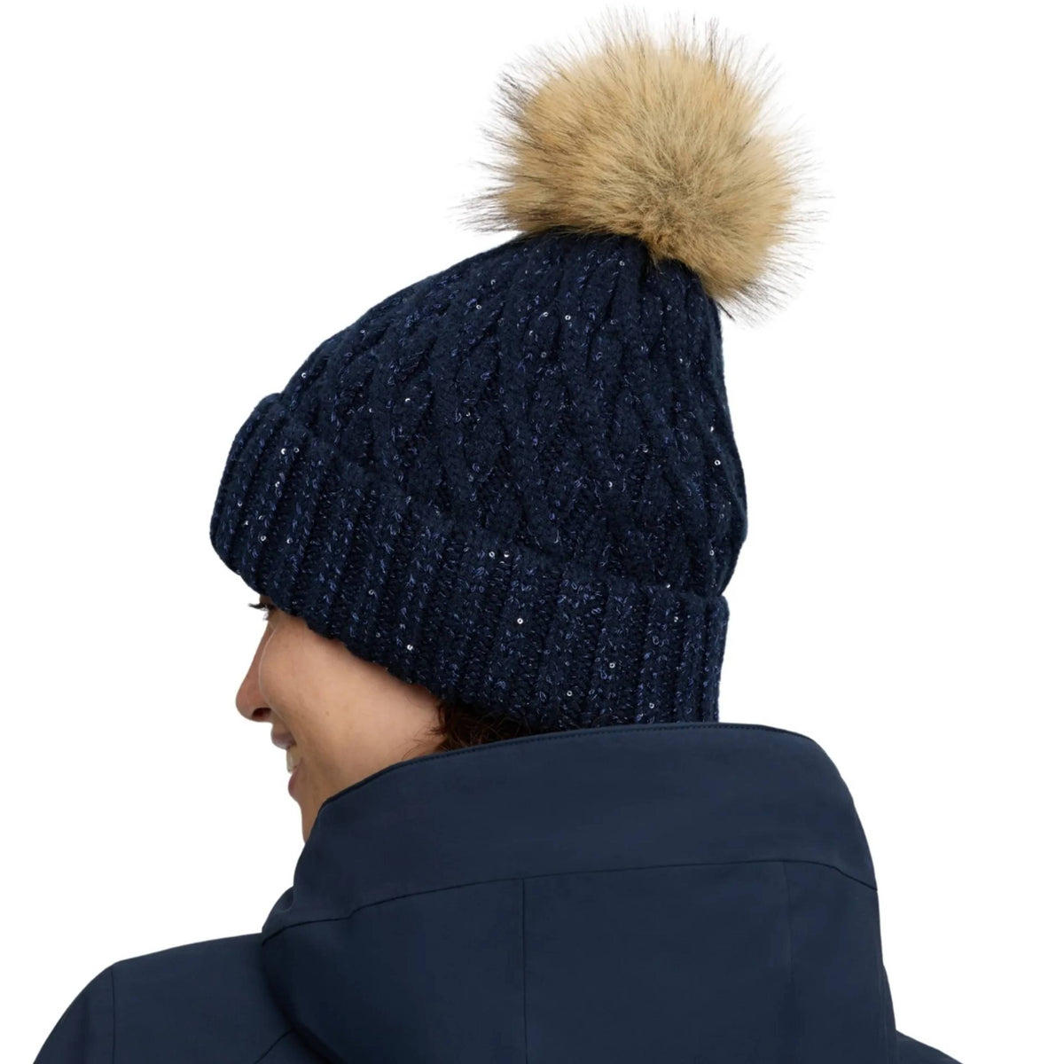 LeMieux Bernie Sequin Beanie Navy