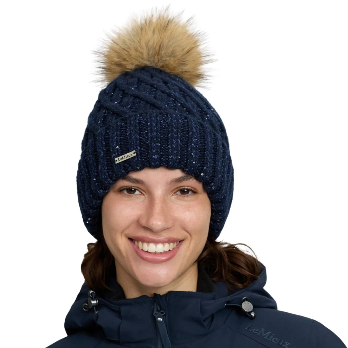 LeMieux Bernie Sequin Beanie Navy