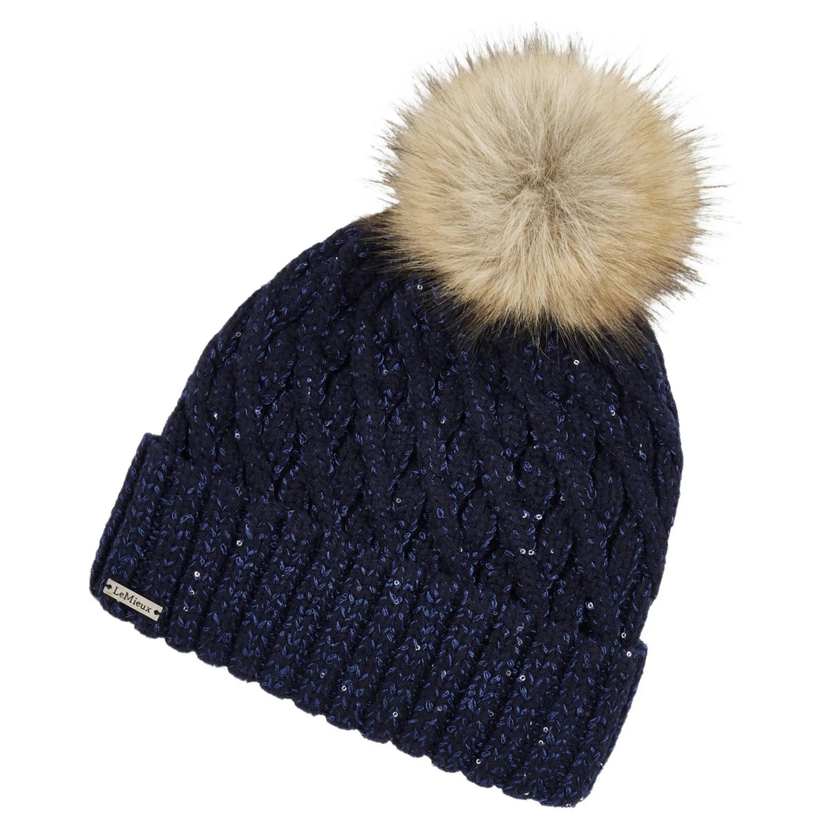 LeMieux Bernie Sequin Beanie Navy