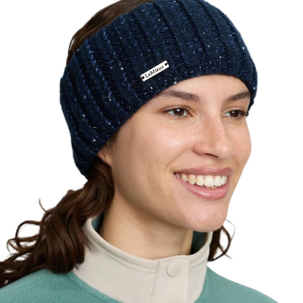 LeMieux Bernie Sequin Headband Navy
