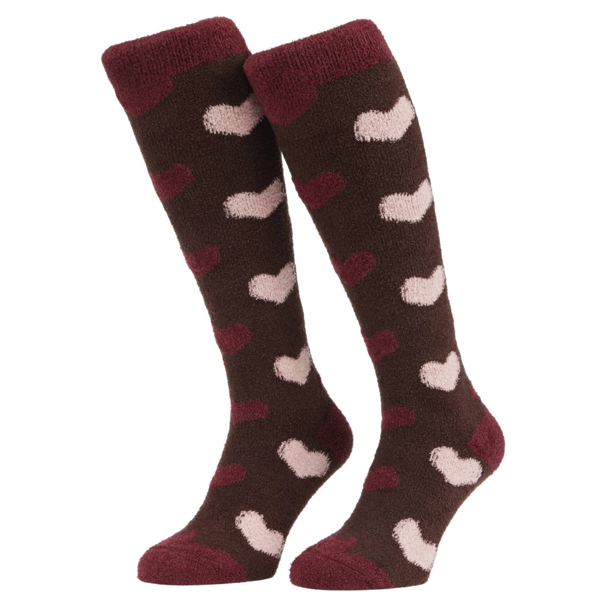 LeMieux Heart Fluffies Socks Bramble