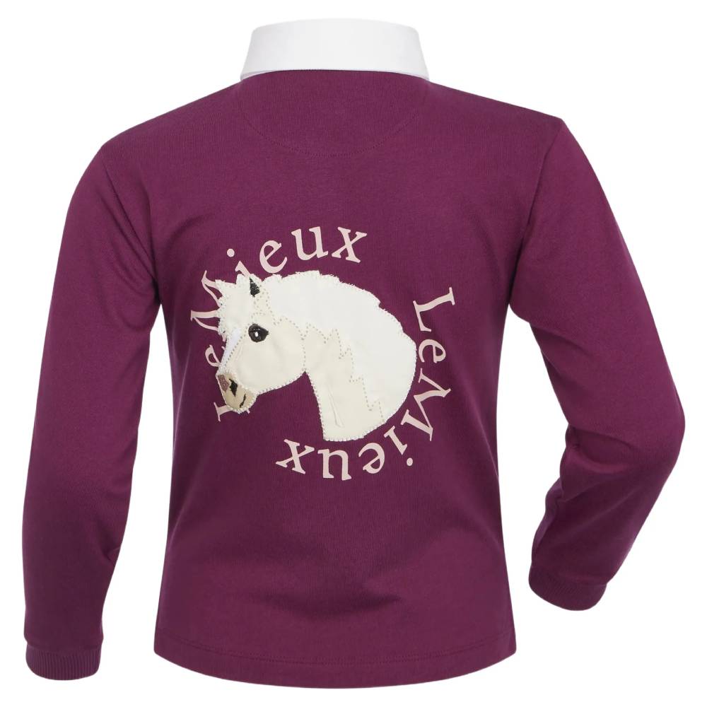 LeMieux Mini Roman Rubgy Shirt Blackberry
