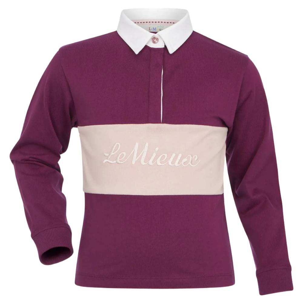 LeMieux Mini Roman Rubgy Shirt Blackberry