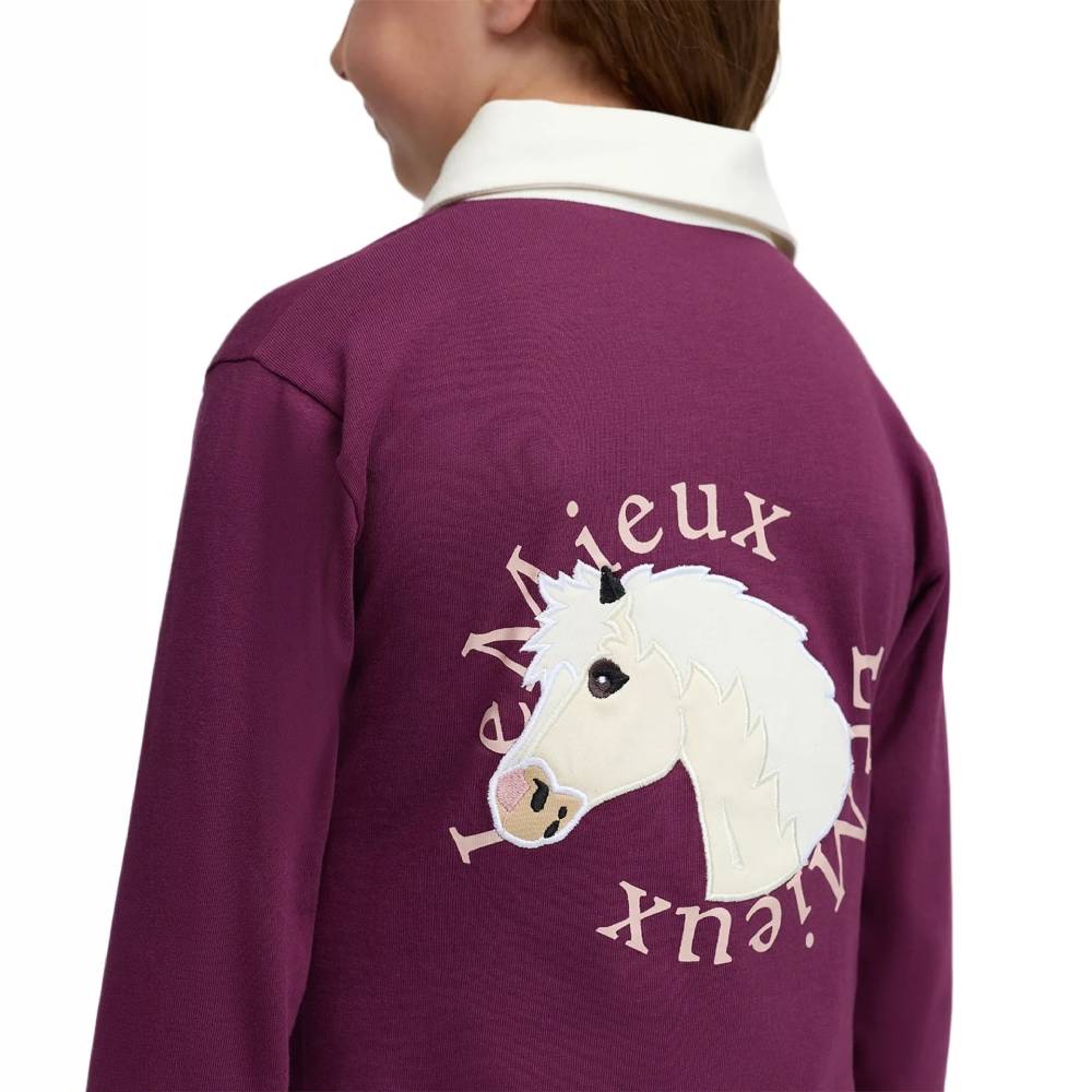 LeMieux Mini Roman Rubgy Shirt Blackberry