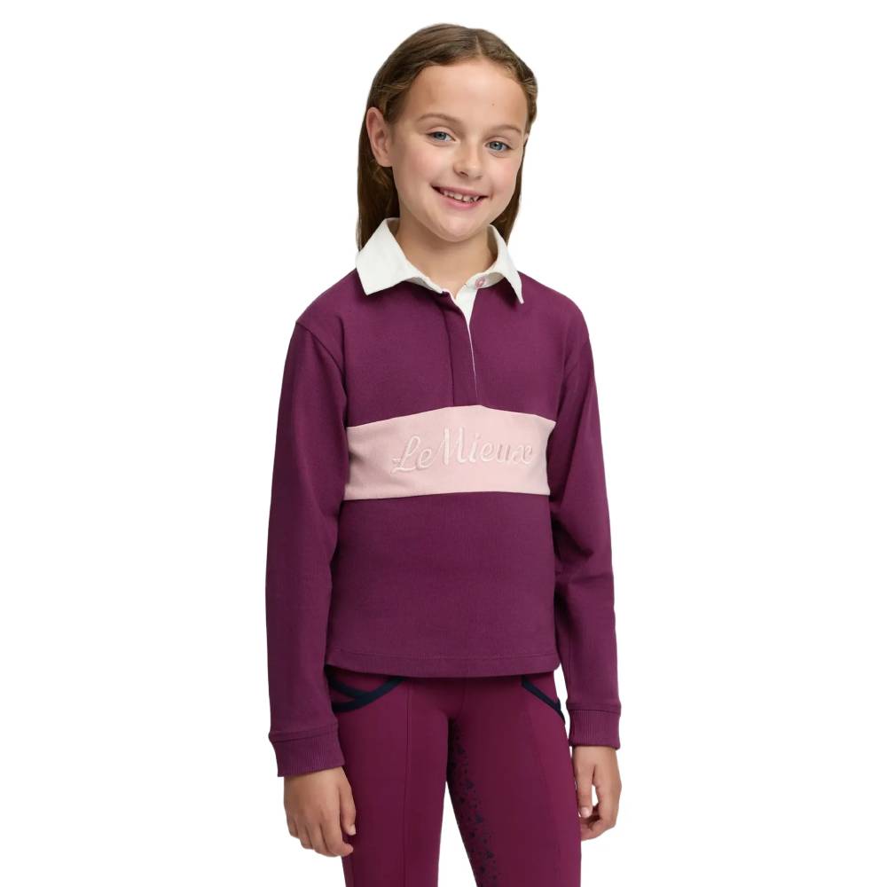 LeMieux Mini Roman Rubgy Shirt Blackberry