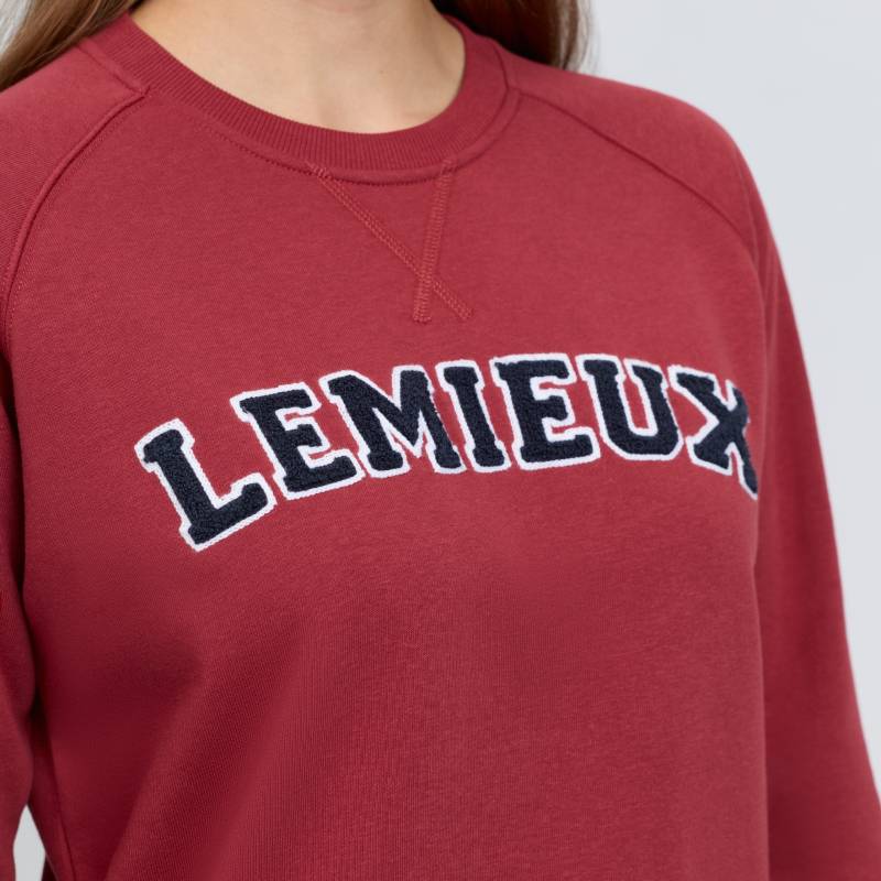 LeMieux Vida Varsity Crew Neck Sweat Russet