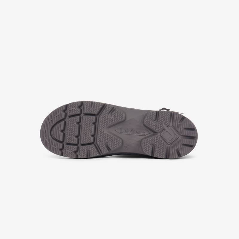 The sole of the LeMieux Bramshaw Chelsea Welly Cocoa is shown from below on a white background.