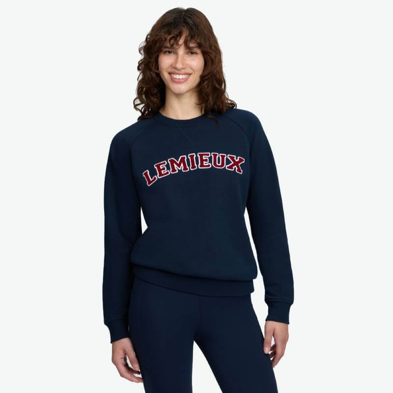 LeMieux Vida Varsity Crew Neck Sweat Navy