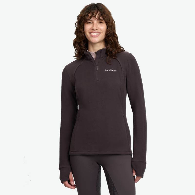LeMieux Frances Quarter Zip Fleece Cocoa