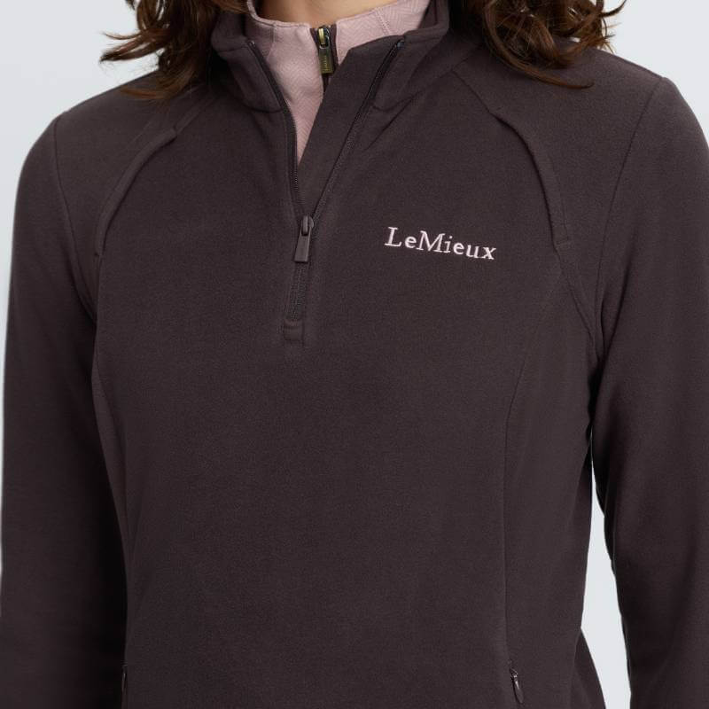 LeMieux Frances Quarter Zip Fleece Cocoa