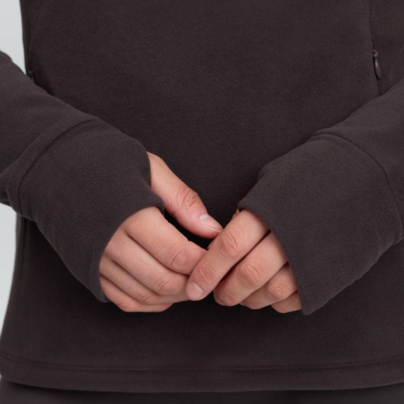 LeMieux Frances Quarter Zip Fleece Cocoa