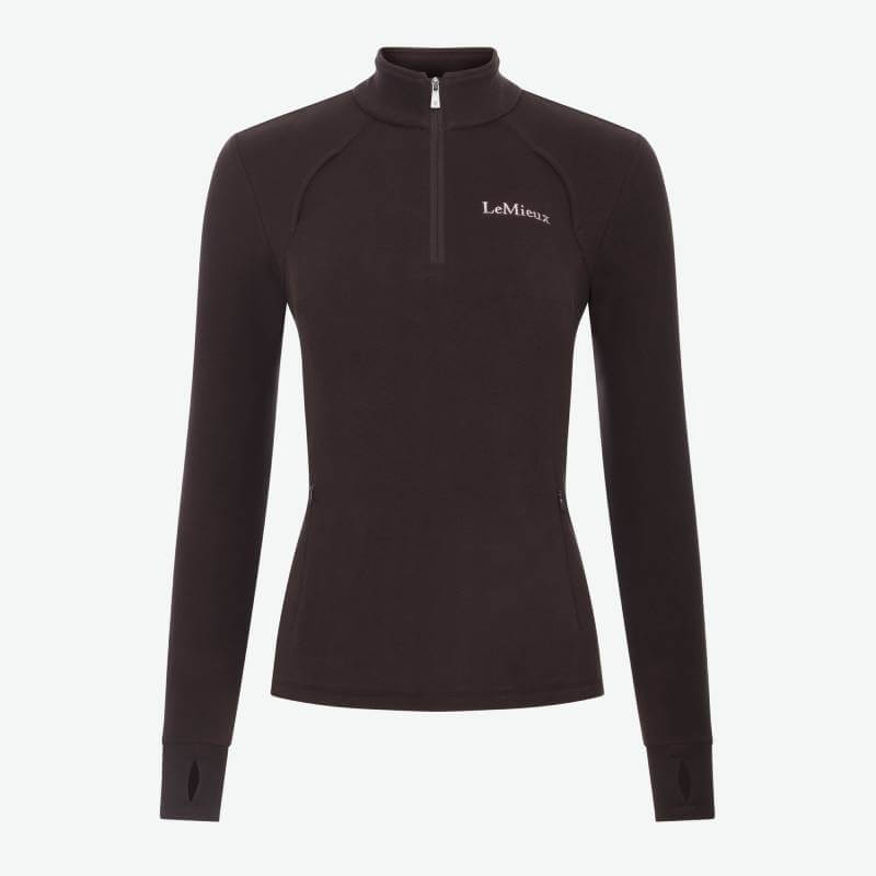 LeMieux Frances Quarter Zip Fleece Cocoa