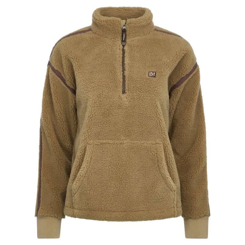 LeMieux Avery Teddy Quarter Zip Fleece Caramel