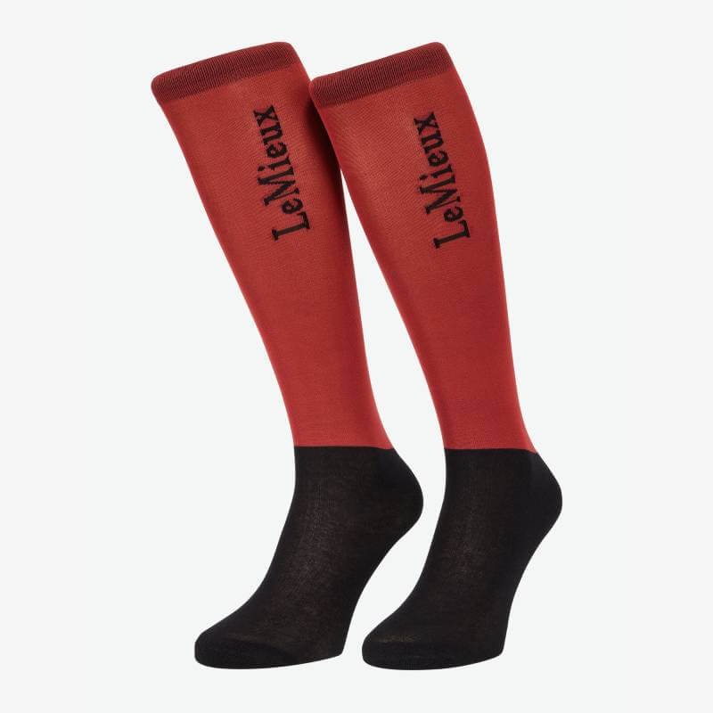 LeMieux Competition Socks Russet 2pk