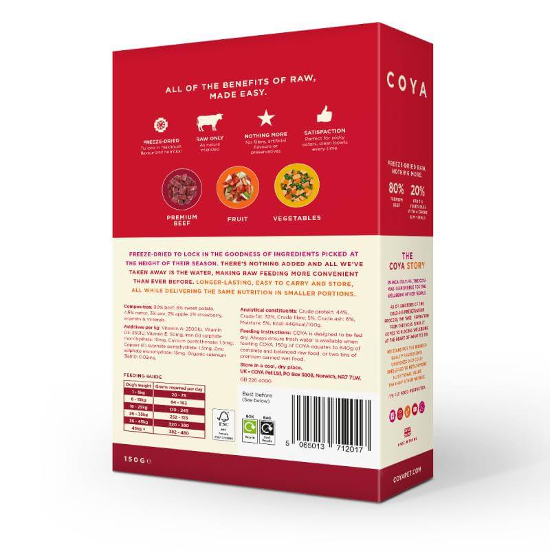 Coya Adult Dog Food Beef