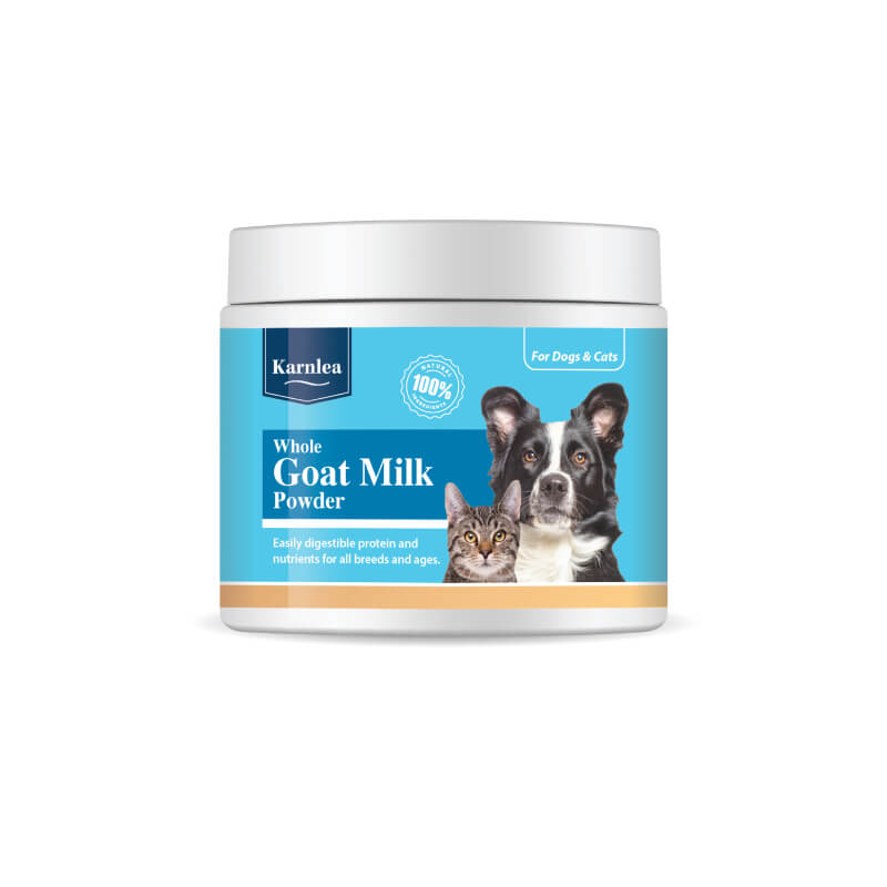 Karnlea Goat Milk Powder for Dogs &amp; Cats 200g—nutritious milk for pets.