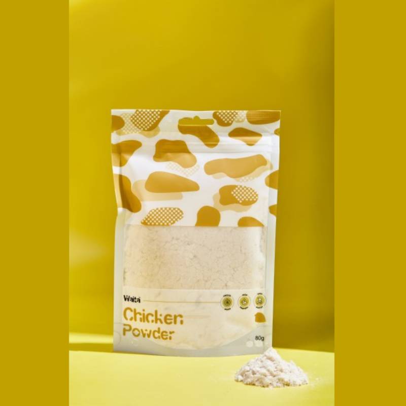 Waita Freeze Dried Chicken Powder 80g—perfect as a meal enhancer for dogs and cats.