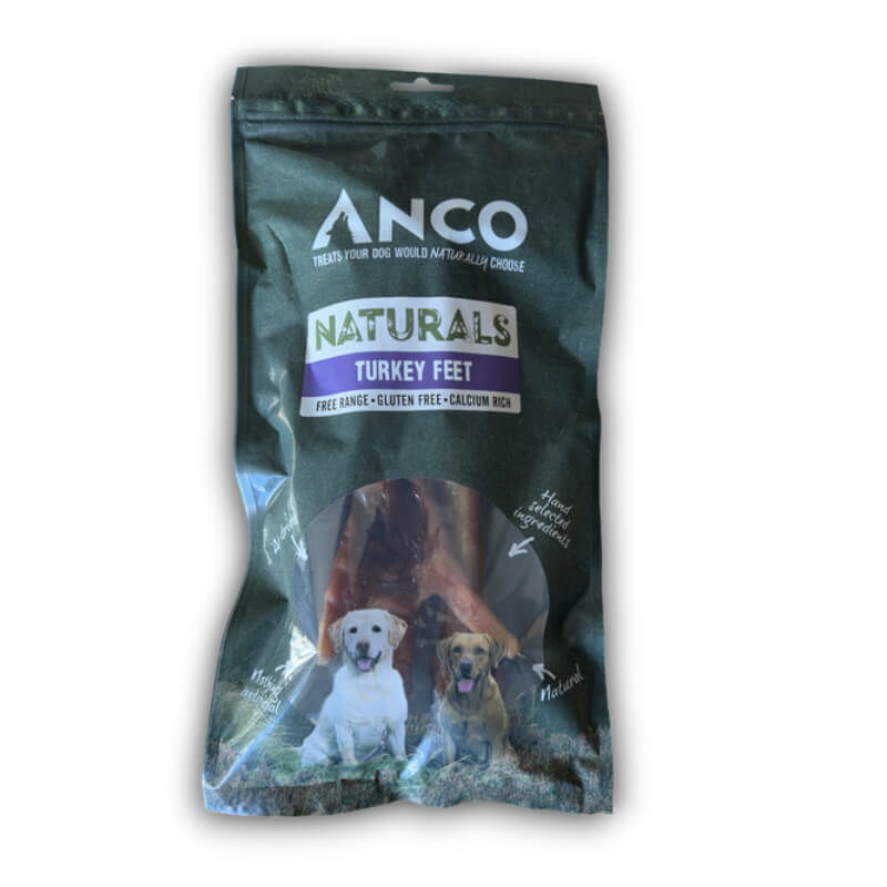 Anco Natural Turkey Feet 2Pk