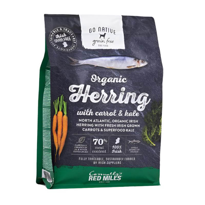 Go Native Herring with Carrot &amp; Kale is a grain-free dog food by Go Native for pets.