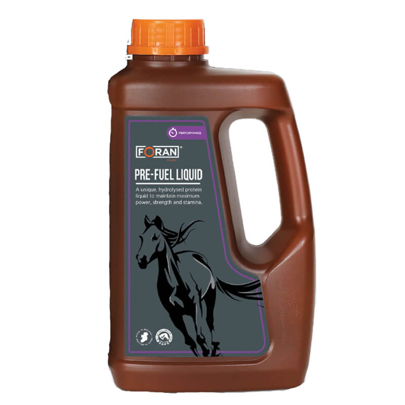 Foran Equine Pre-fuel Liquid 2.5Ltr—energy supplement for horses' recovery.