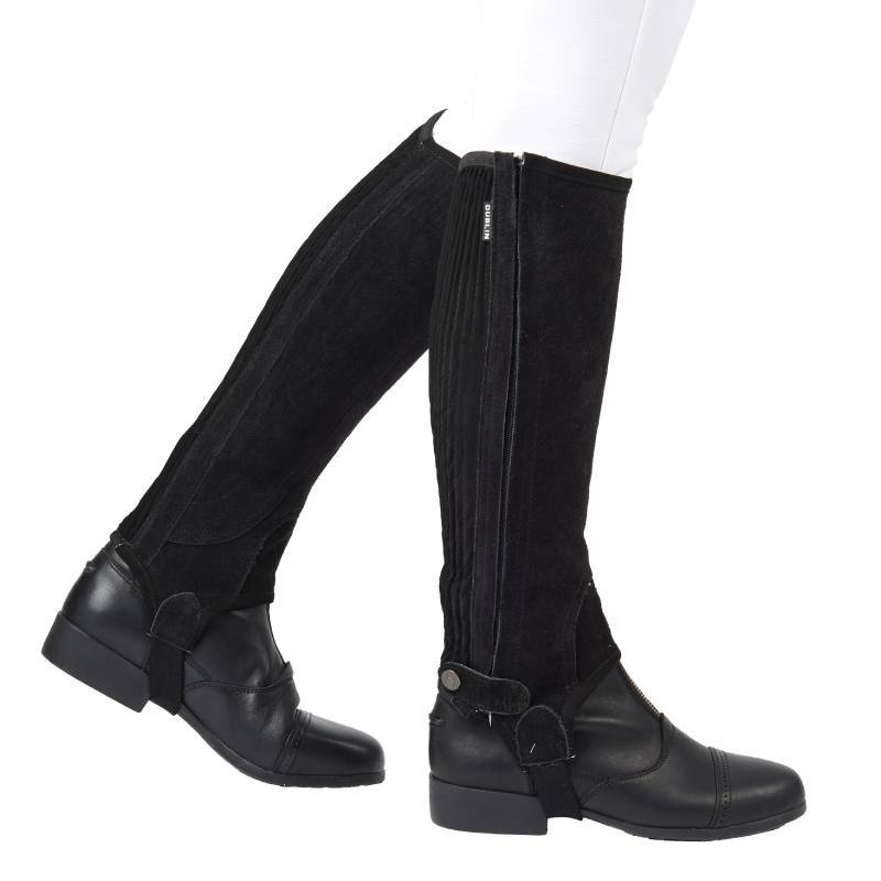 Dublin Suede Half Chaps II Black Adult