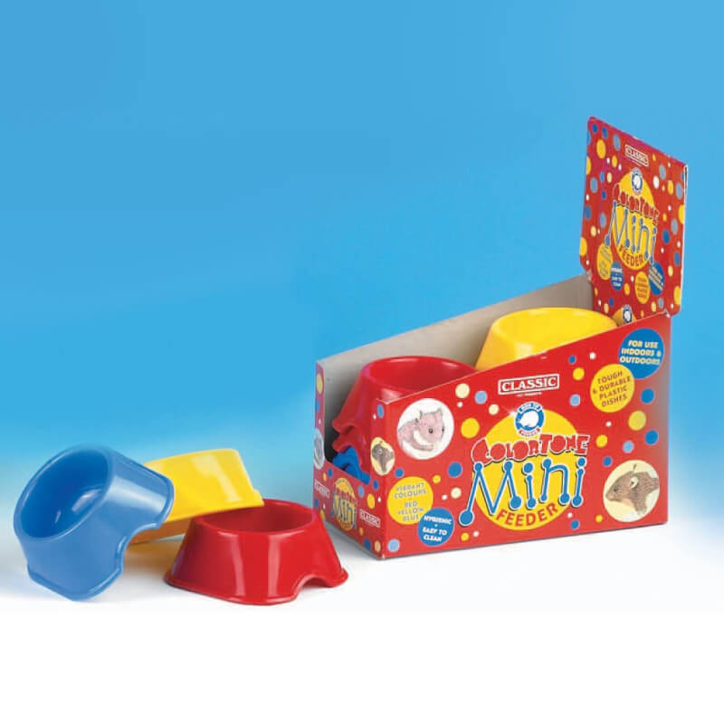 Classic Colourtone Mini Dish 3.5" by Classic sits beside a bright product box.