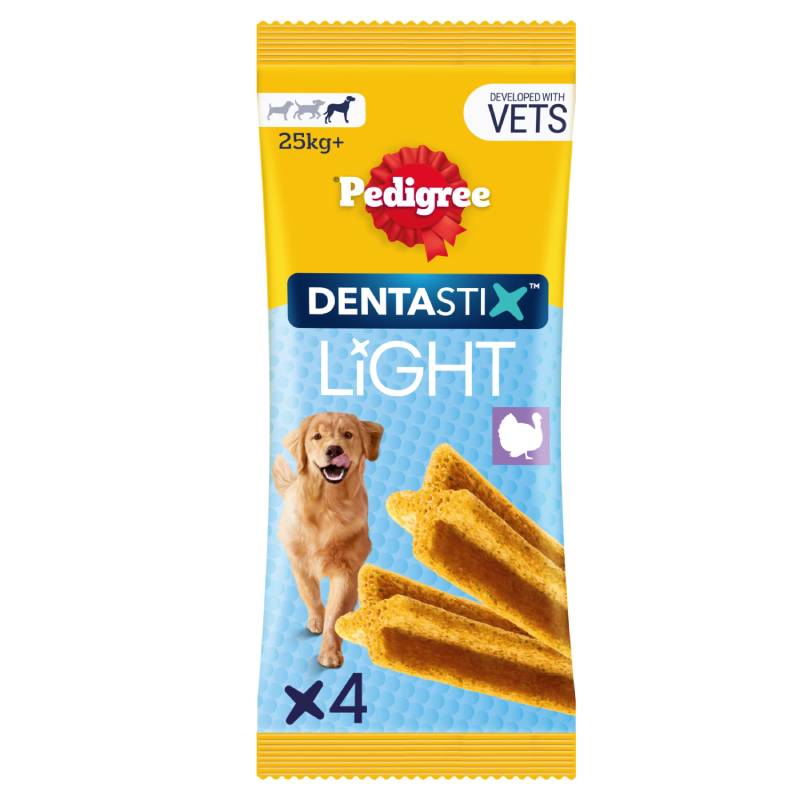Pedigree DentaStix Light Daily Dental Chews Large Dog 4 Sticks—supports daily oral care.