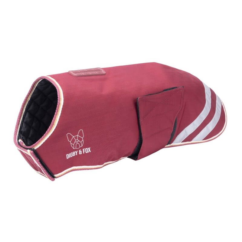 Digby &amp; Fox Waterproof Dog Coat Maroon