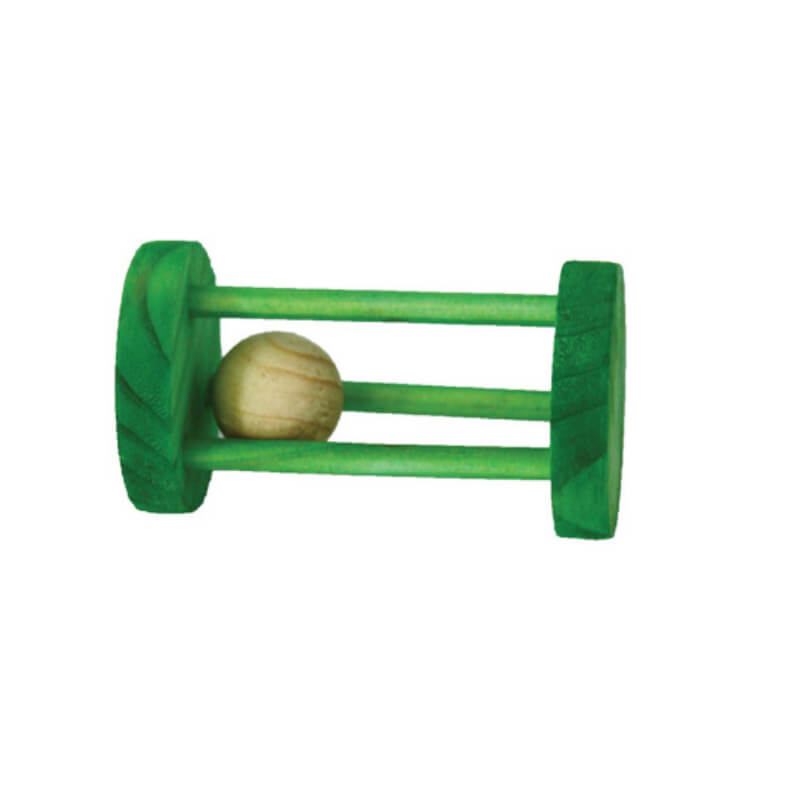The Happy Pet Wooden Rattler Circle is a small wooden chew toy for hamsters by Happy Pet.