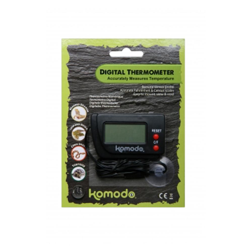 Komodo Digital Thermometer by Komodo with remote probe and easy-to-read LCD display.