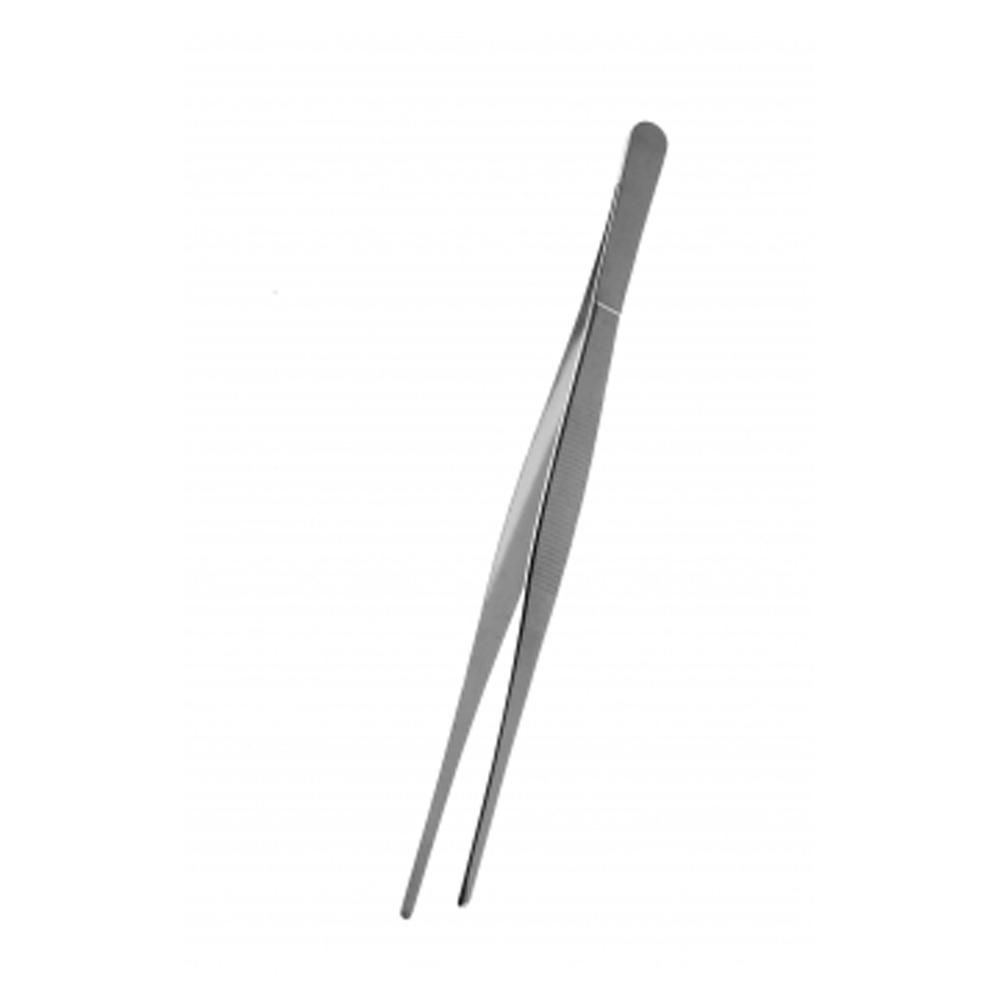 Komodo Feeding Tongs Straight 25cm, ideal for reptile feeding, shown on a white background.
