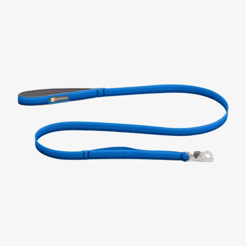 Ruffwear Front Range Leash Blue Pool: comfy dog leash with padded handle and sturdy metal clip.