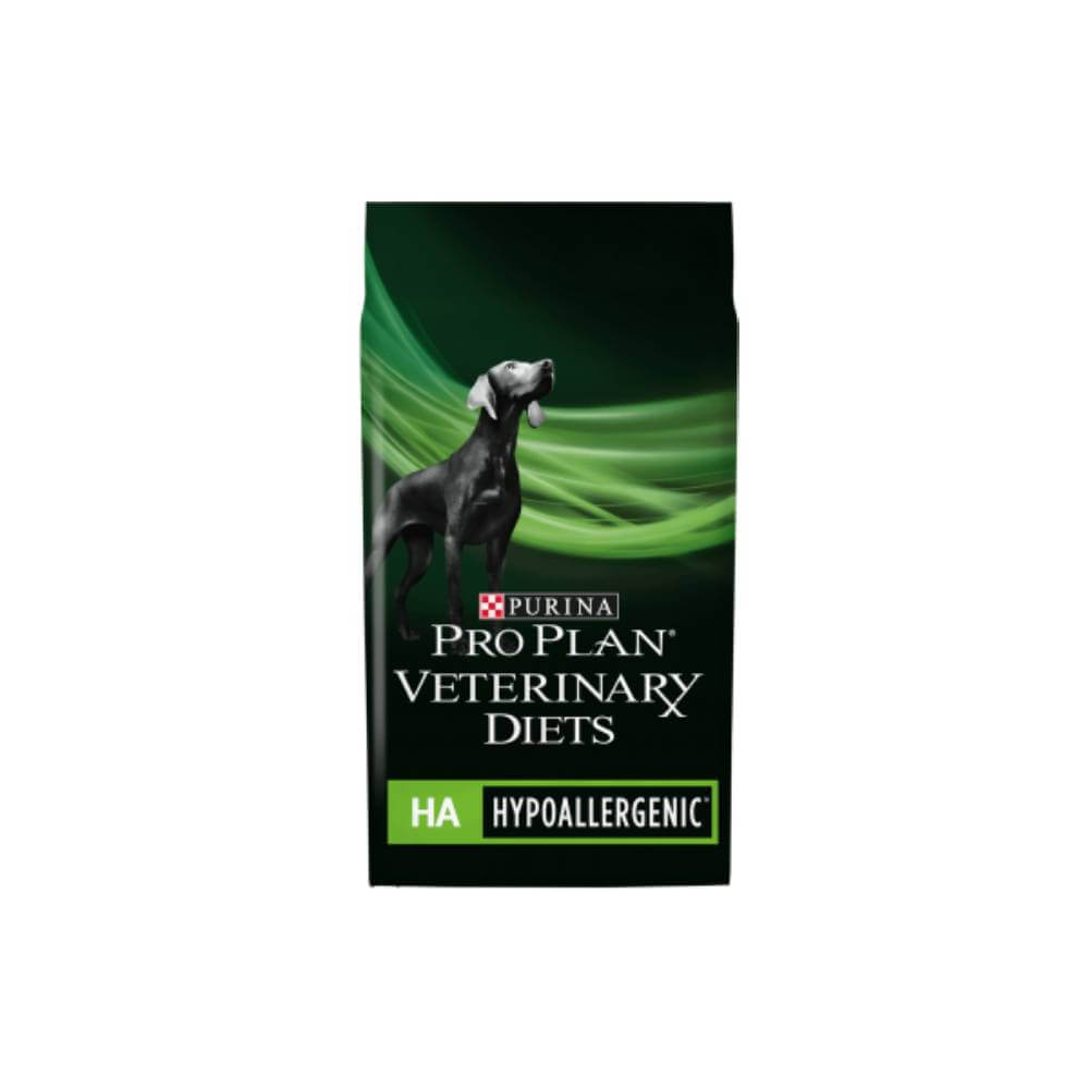 Purina Pro Plan Canine Ha Hypoallergenic dog food with hydrolysed protein for sensitivities.