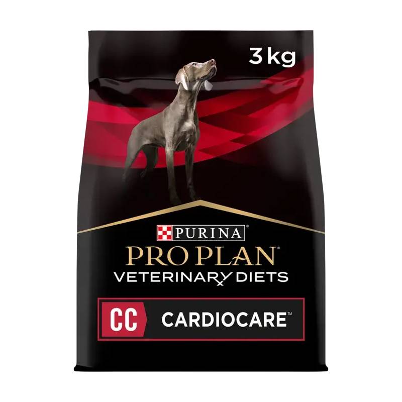 Purina Pro Plan Vet CC Cardio Care Dry Dog Food 3kg for heart function support.