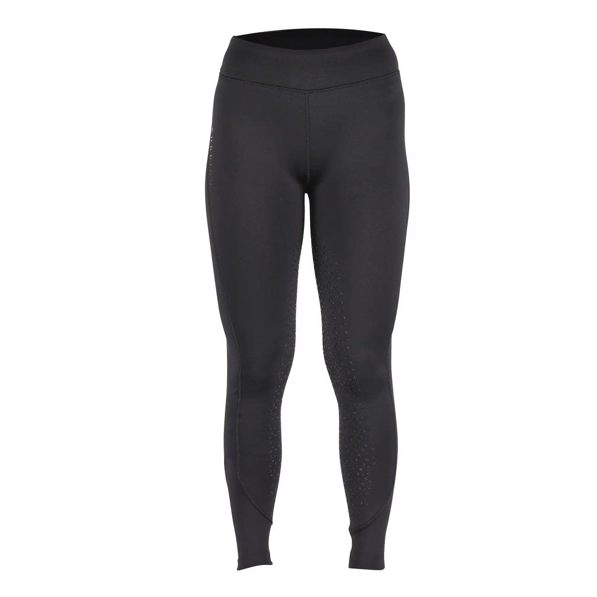 Aubrion Porter Winter Riding Tights Maids Young Rider Jet Black