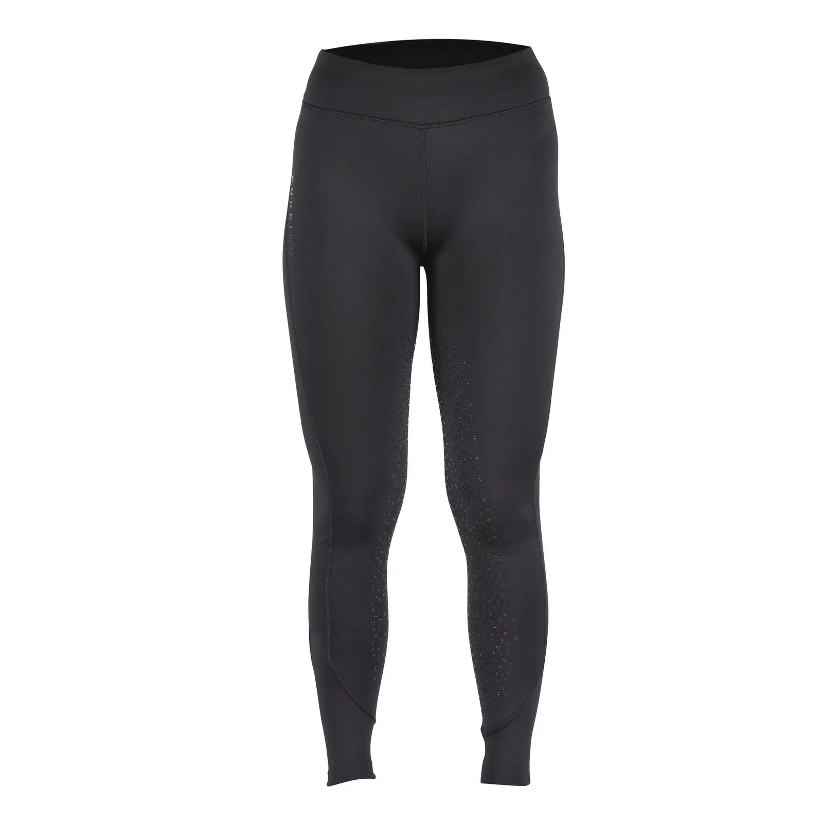 Aubrion Porter Winter Riding Tights Maids Young Rider Jet Black